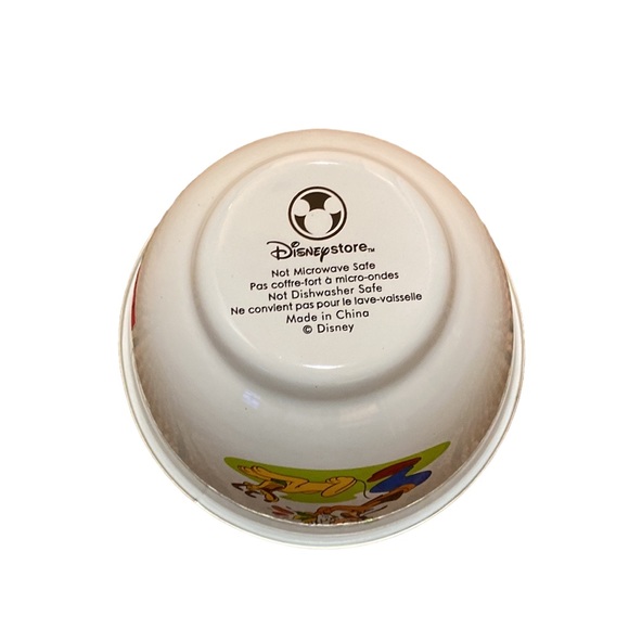 2 Disney Store Goofy and Pluto Cereal bowls Metal Enamelware - Picture 7 of 10